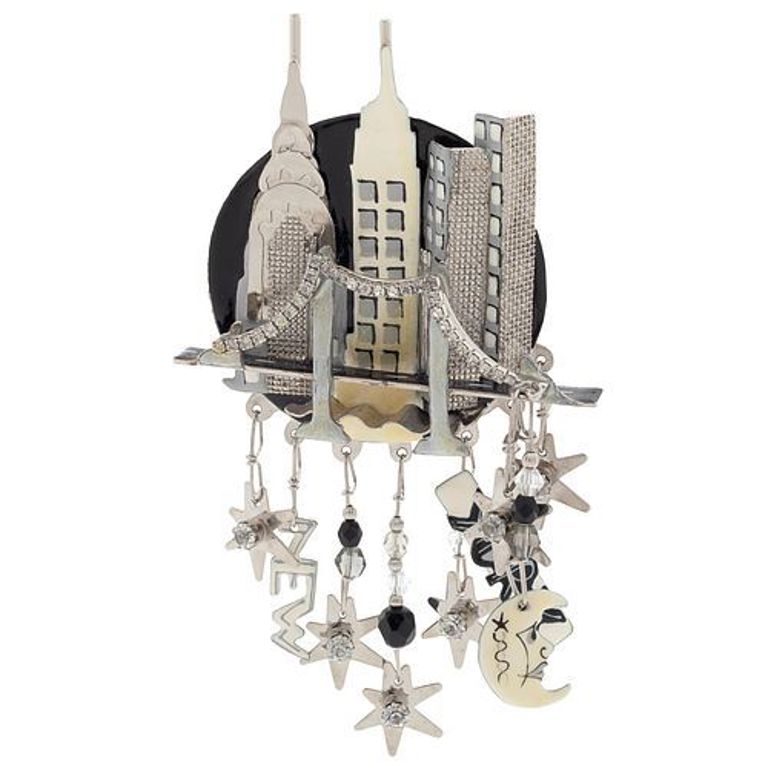 Lunch at the Ritz "New York City Lights" pin pendant