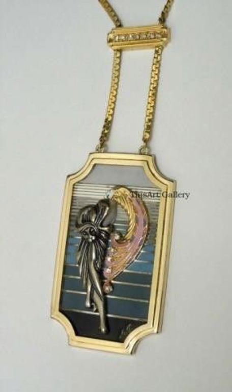 Erte Beauty Of The Beast Pendant Necklace First