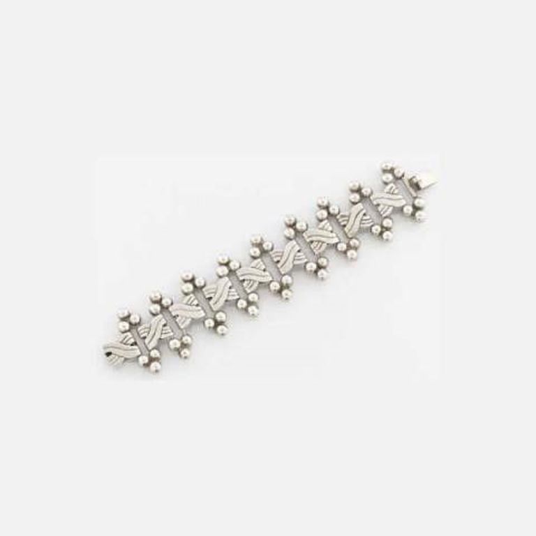 Vintage MEXICAN Silver Bracelet Hector Aguilar Six Sphere