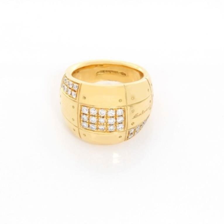 Salivini Wide 18K Yellow Gold Ring