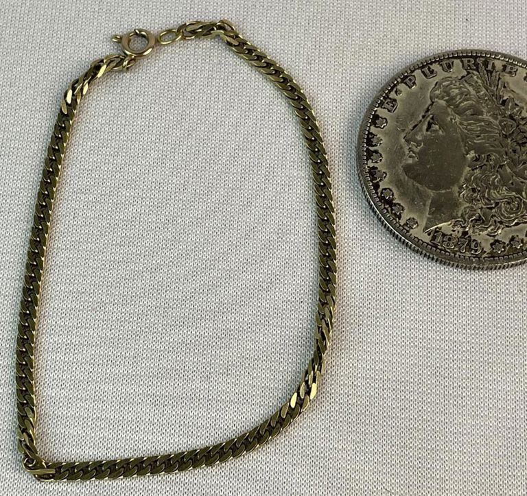 Vintage 14k yellow gold cuban link bracelet