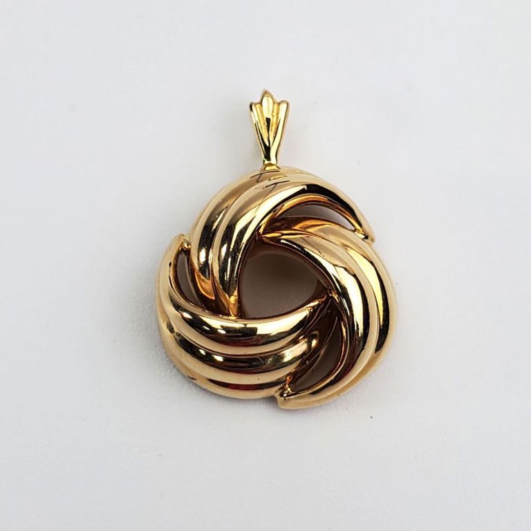 Tiffany & Co. 14k gold "Knot" pendant