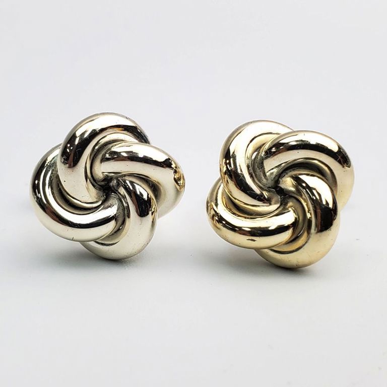 Tiffany & Co. sterling silver knot cufflinks