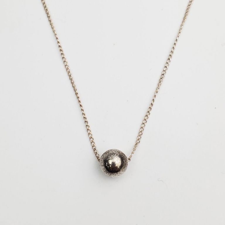 Tiffany & Co. sterling silver ball necklace
