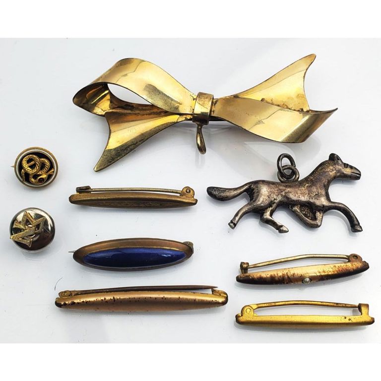 Lot of vintage silver and gold-filled jewelry