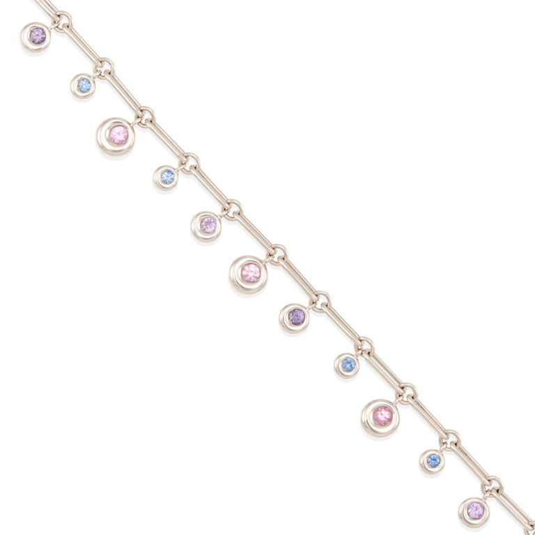 Chaumet: 18k gold and colored sapphire bracelet