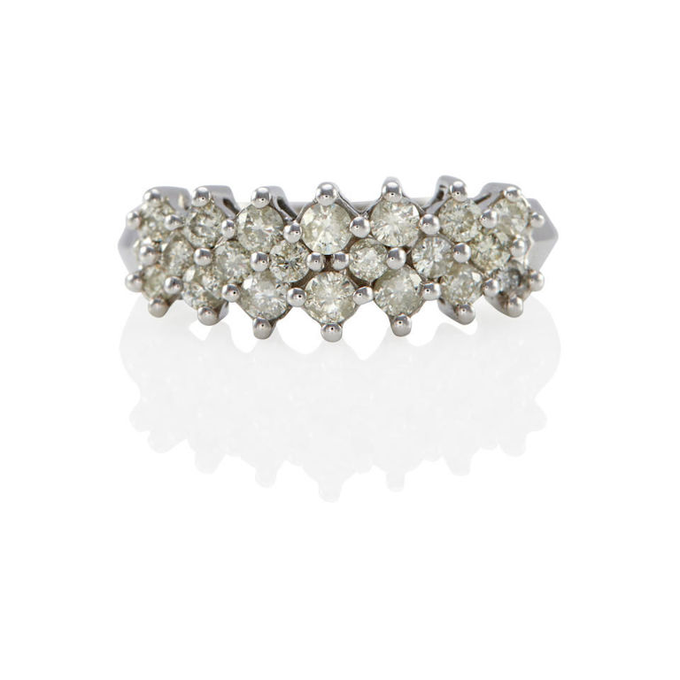 14k gold and diamond ring