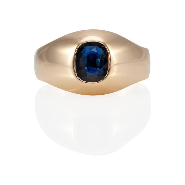 14k gold and sapphire ring