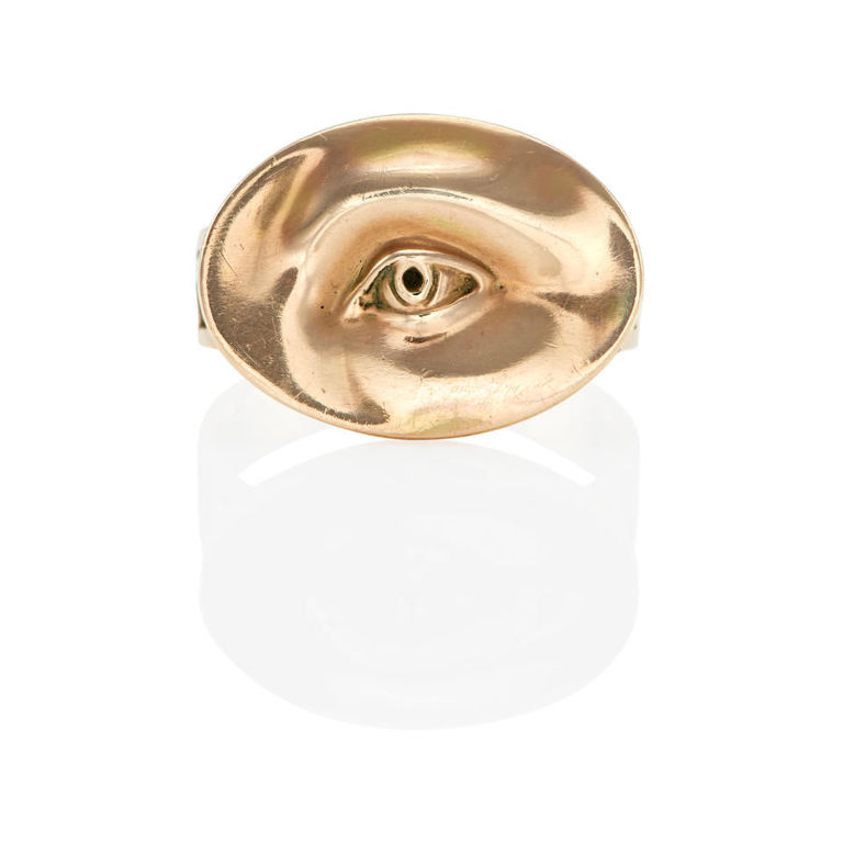 Gabriella Kiss: 10k gold figural ring