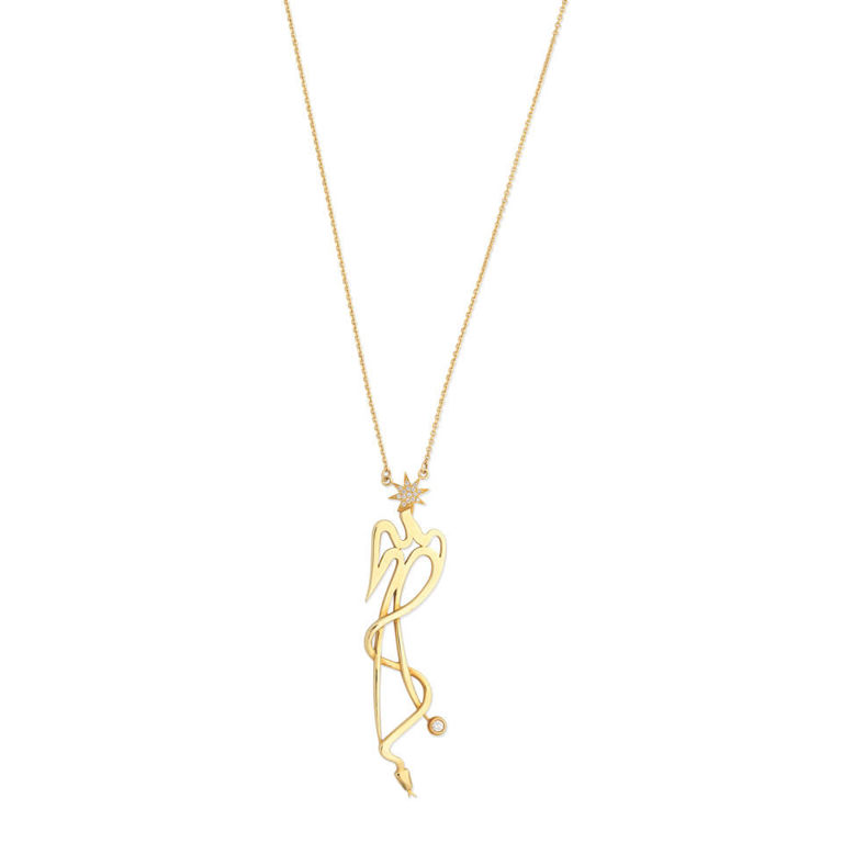 Diamond-set necklace