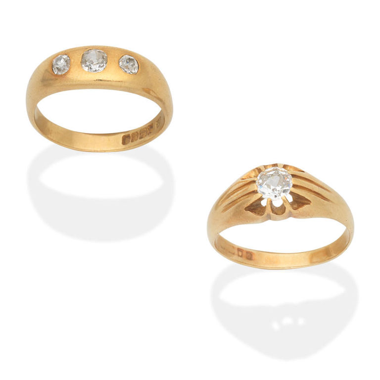 Two diamond rings