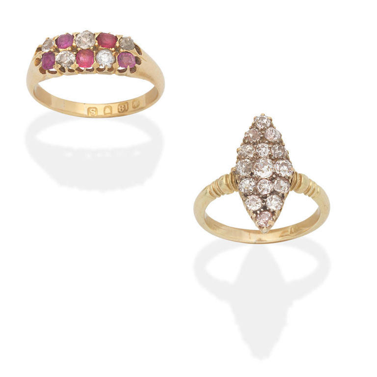 18k gold rings