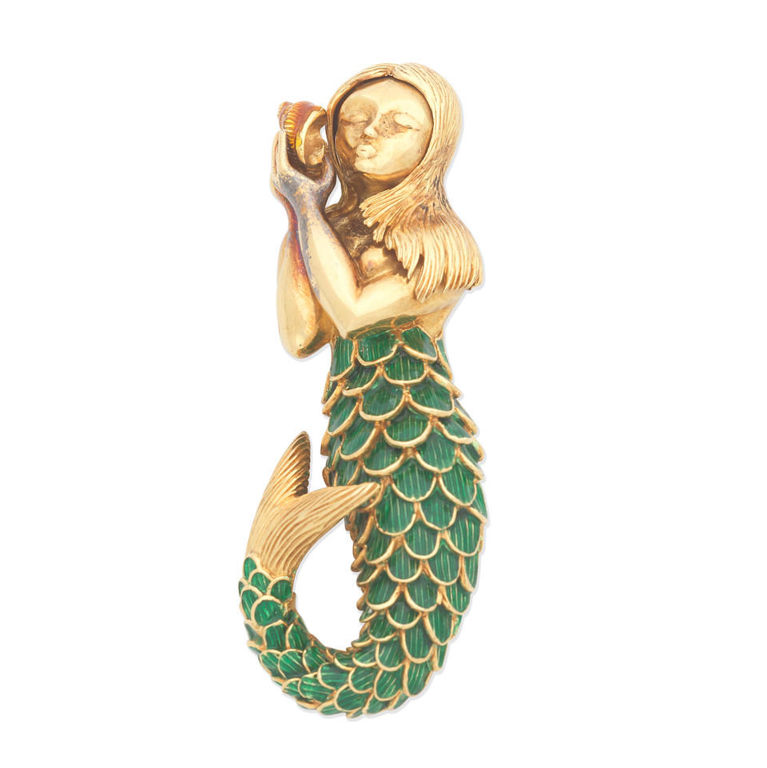 Kutchinsky: Enamel novelty brooch