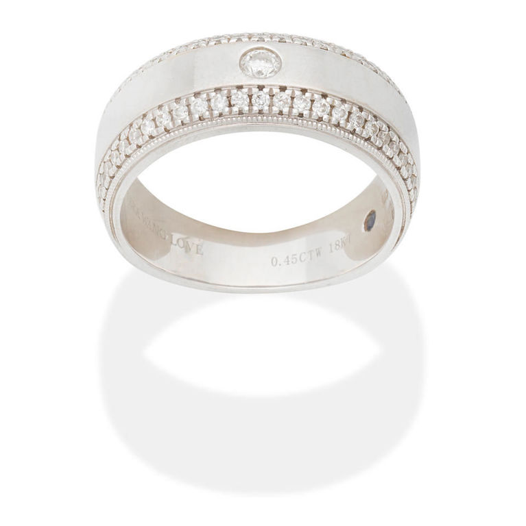 Diamond-set ring