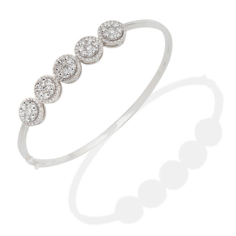 Diamond-set bangle