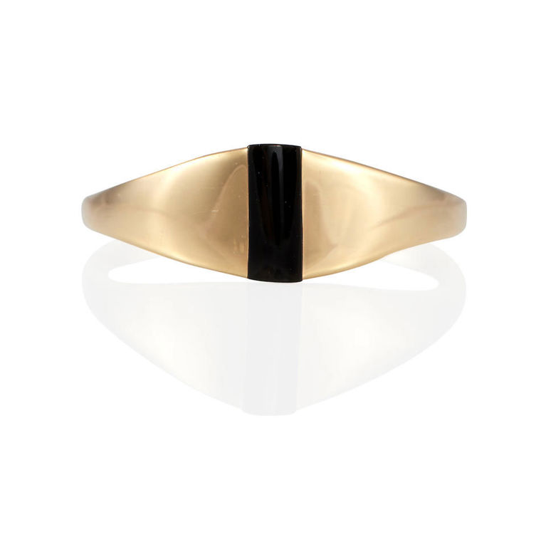 14k gold and onyx ring