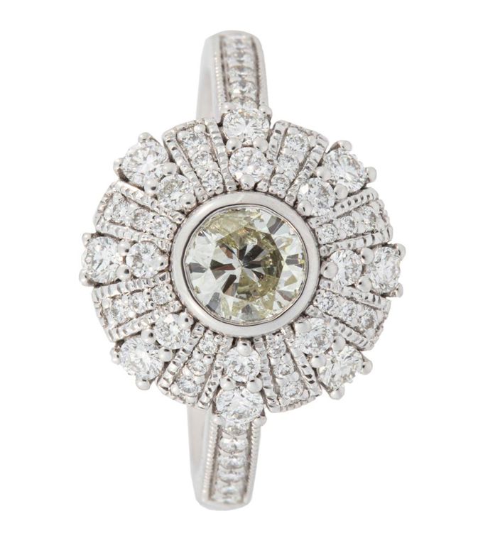 950 platinum diamond ring