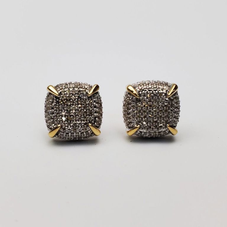 10k gold earrings with diamonds