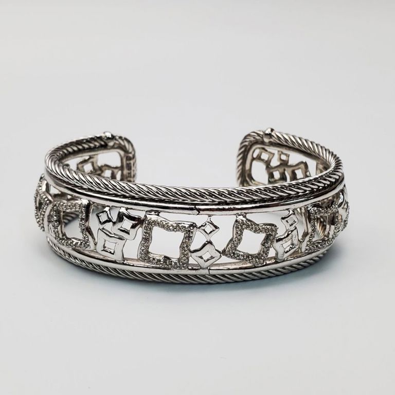David Yurman sterling silver and diamonds bracelet