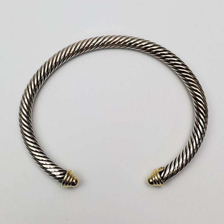 David Yurman 14k gold and sterling silver bracelet