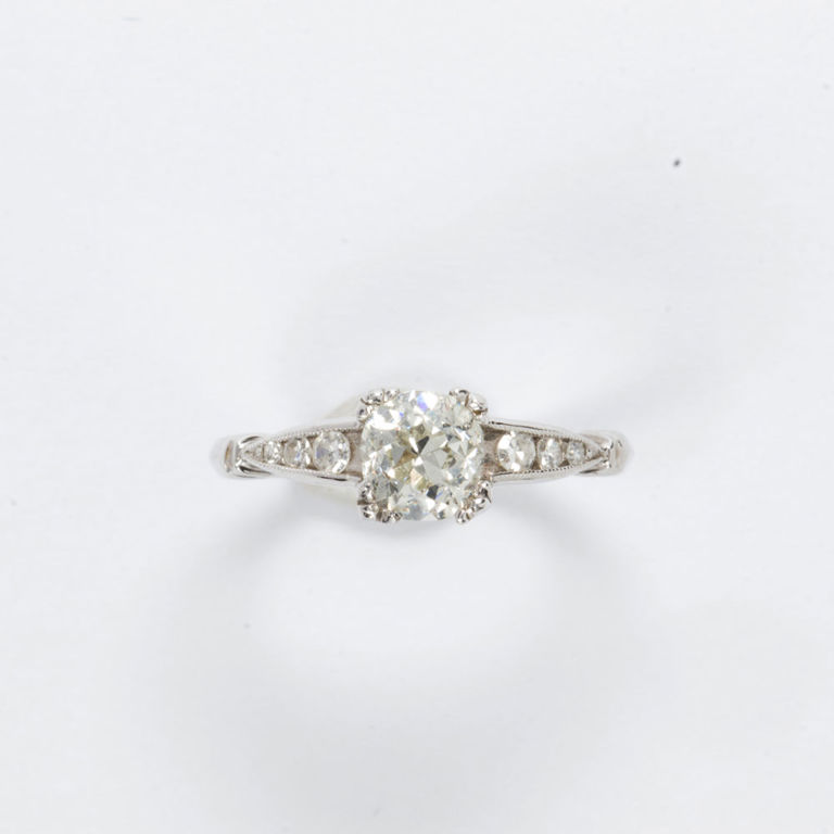 Platinum diamond ring