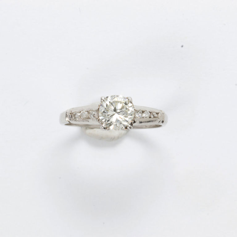 Platinum diamond ring