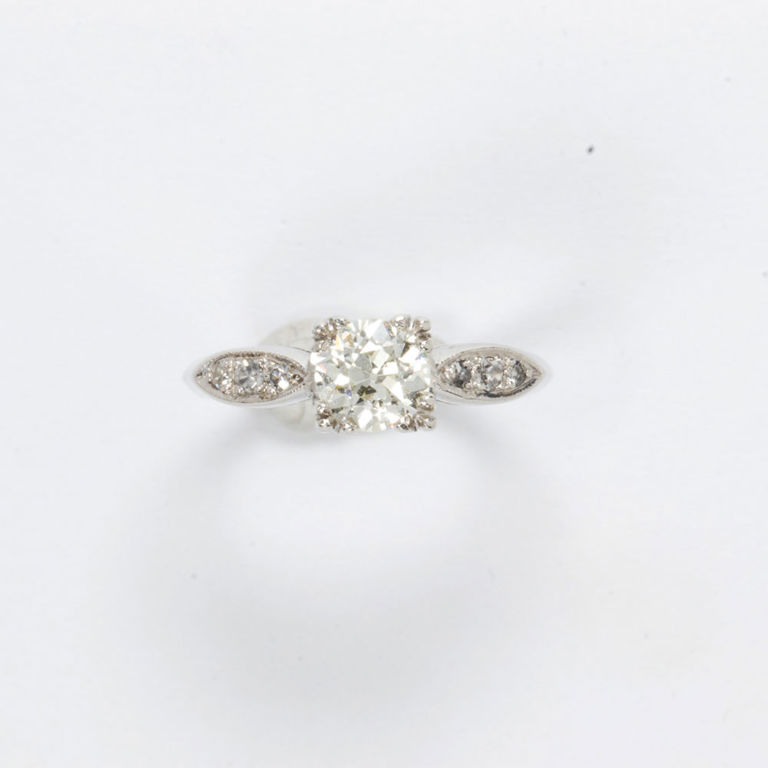 Platinum diamond ring