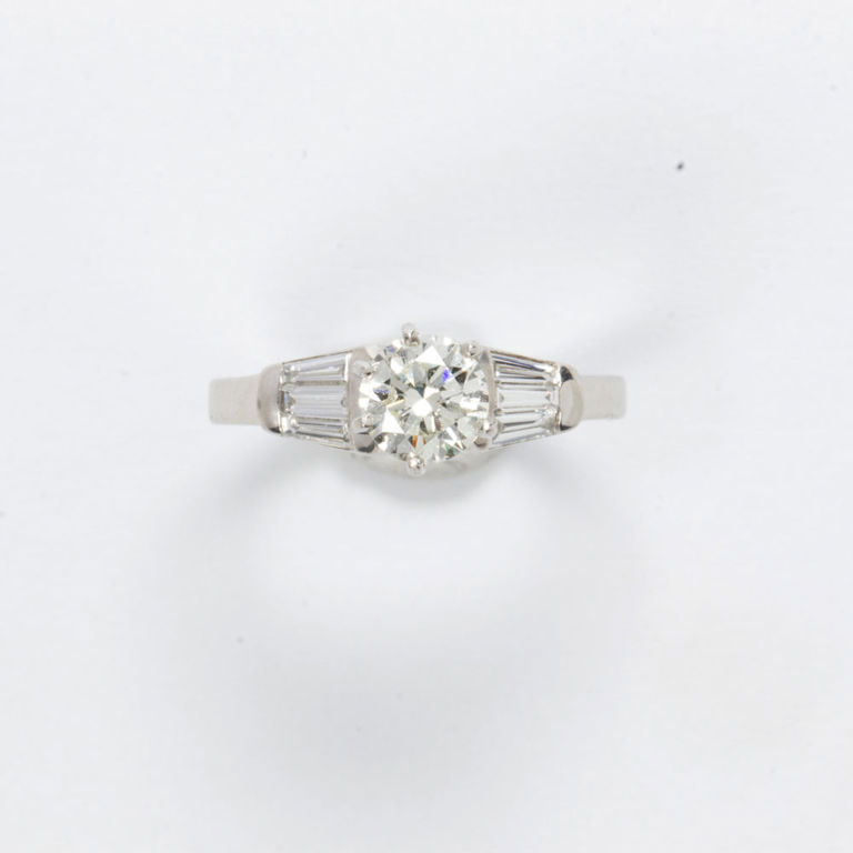Platinum diamond ring
