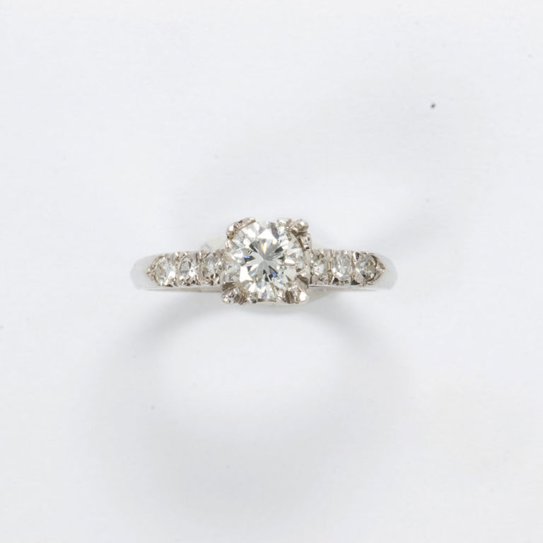 Platinum diamond ring