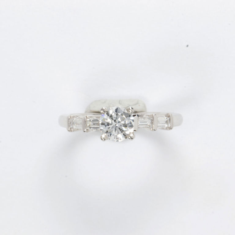 Platinum diamond ring