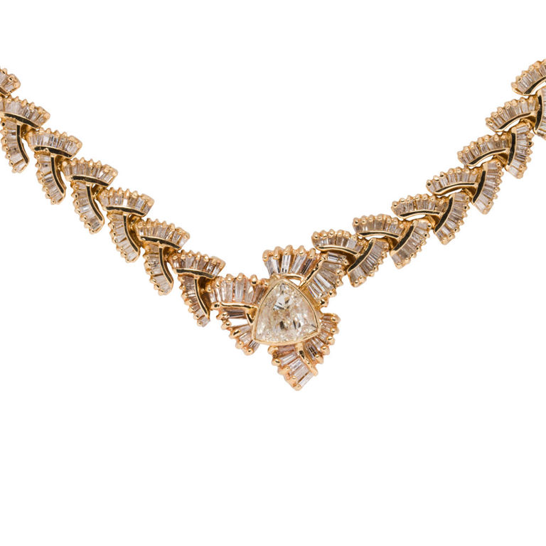 14k gold diamond necklace