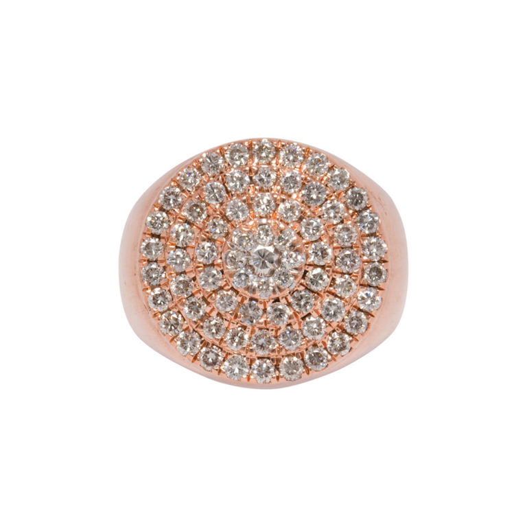 14k rose gold diamond ring