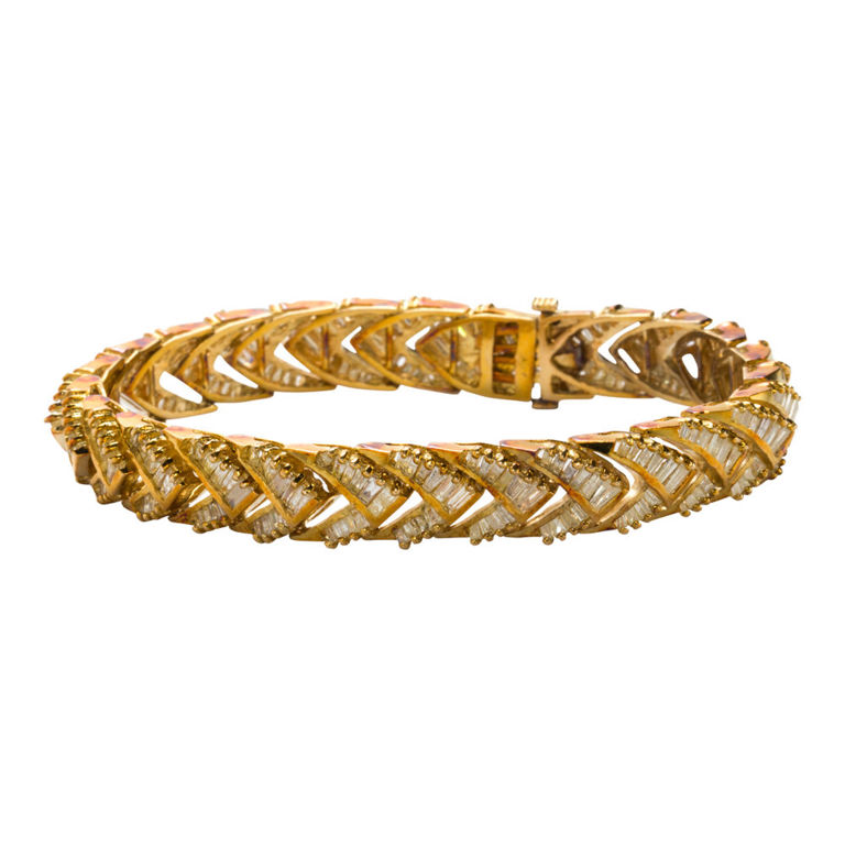 14k gold diamond bracelet