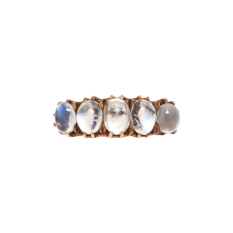 Antique 14k gold moonstone ring
