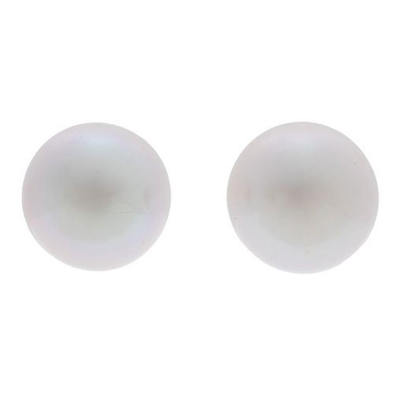 18k yellow gold earrings with South Sea cultured pearls