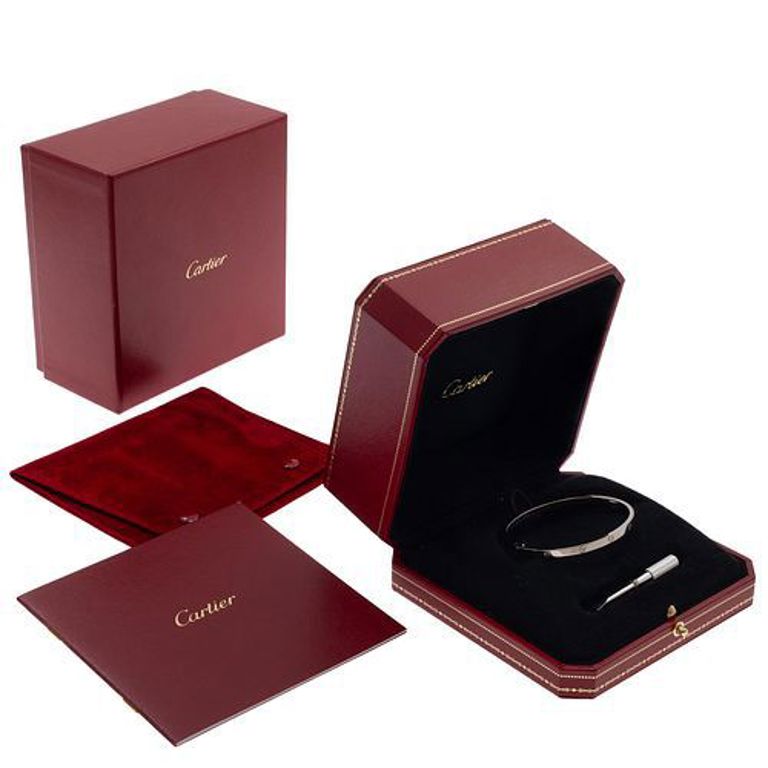 18k white gold "Love" bracelet, Cartier
