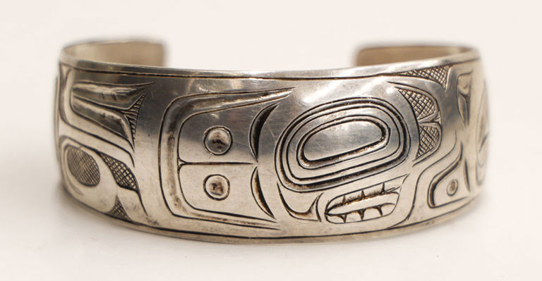 Nathan Jackson silver "Raven Bracelet"