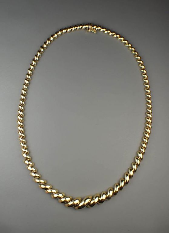 14k yellow gold San Marco chain link necklace
