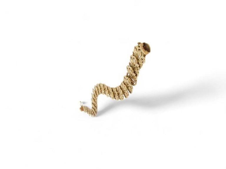 14k gold filigree fashion bracelet