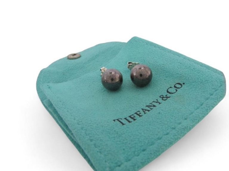 Tiffany & Co. sterling silver ball earrings