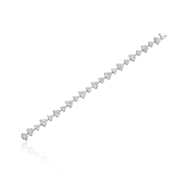 Platinum diamond bracelet