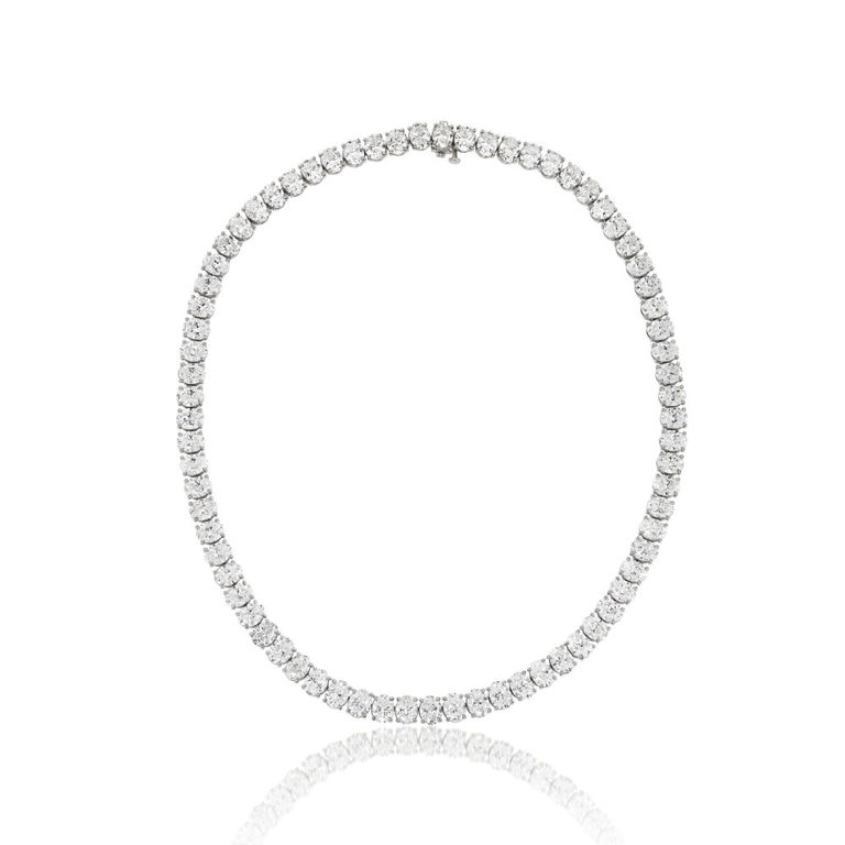 Platinum diamond necklace