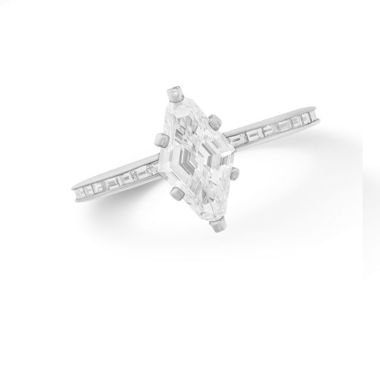 Platinum diamond ring