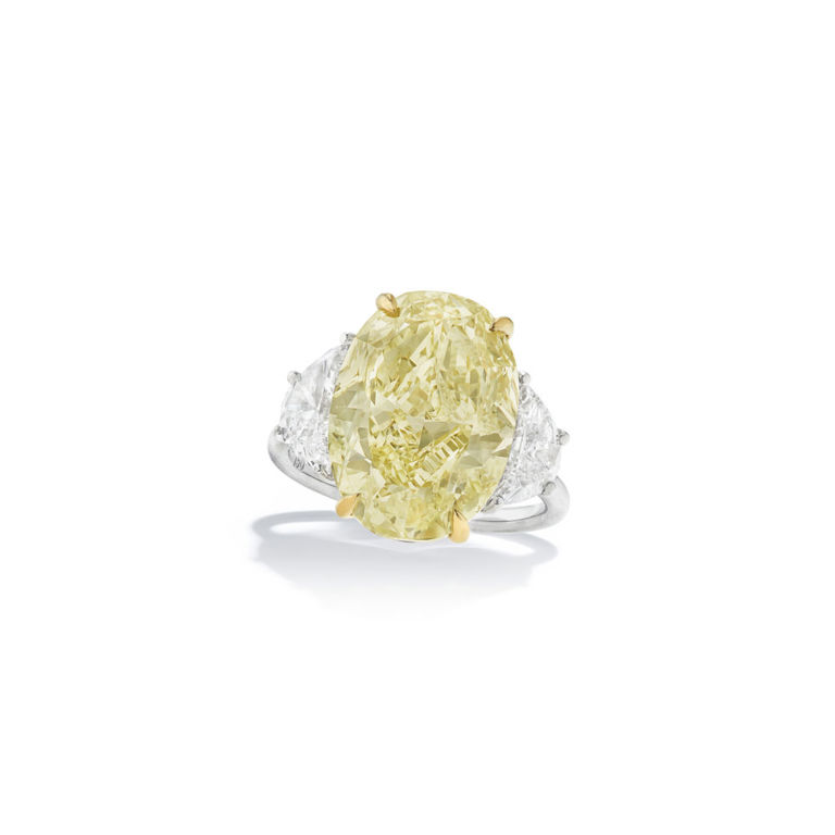 18k white and yellow gold diamond ring