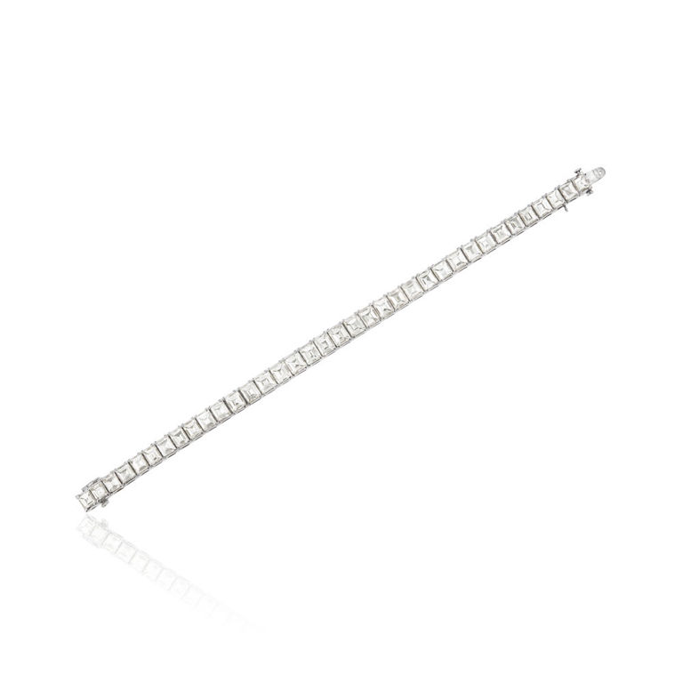 Platinum diamond bracelet