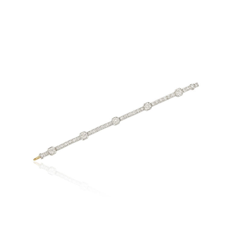 Platinum diamond bracelet