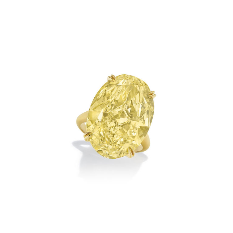 18k yellow gold colored diamond ring