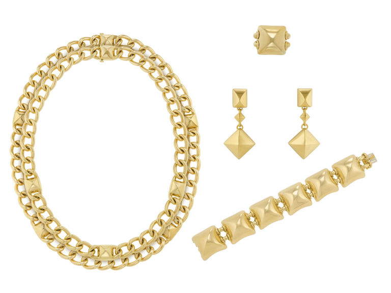 18k yellow and white gold jewelry