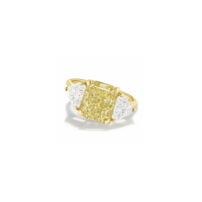 18k yellow gold diamond ring