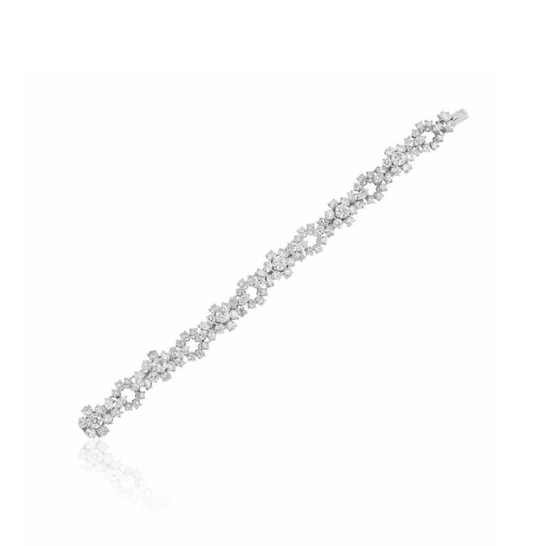 Platinum diamond bracelet